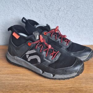 Adidas Five Ten Trailcross XT Men 9 Black Grey MTB Shoes Lace Mountain Biking